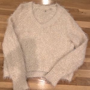 Fuzzy Cream Sweater